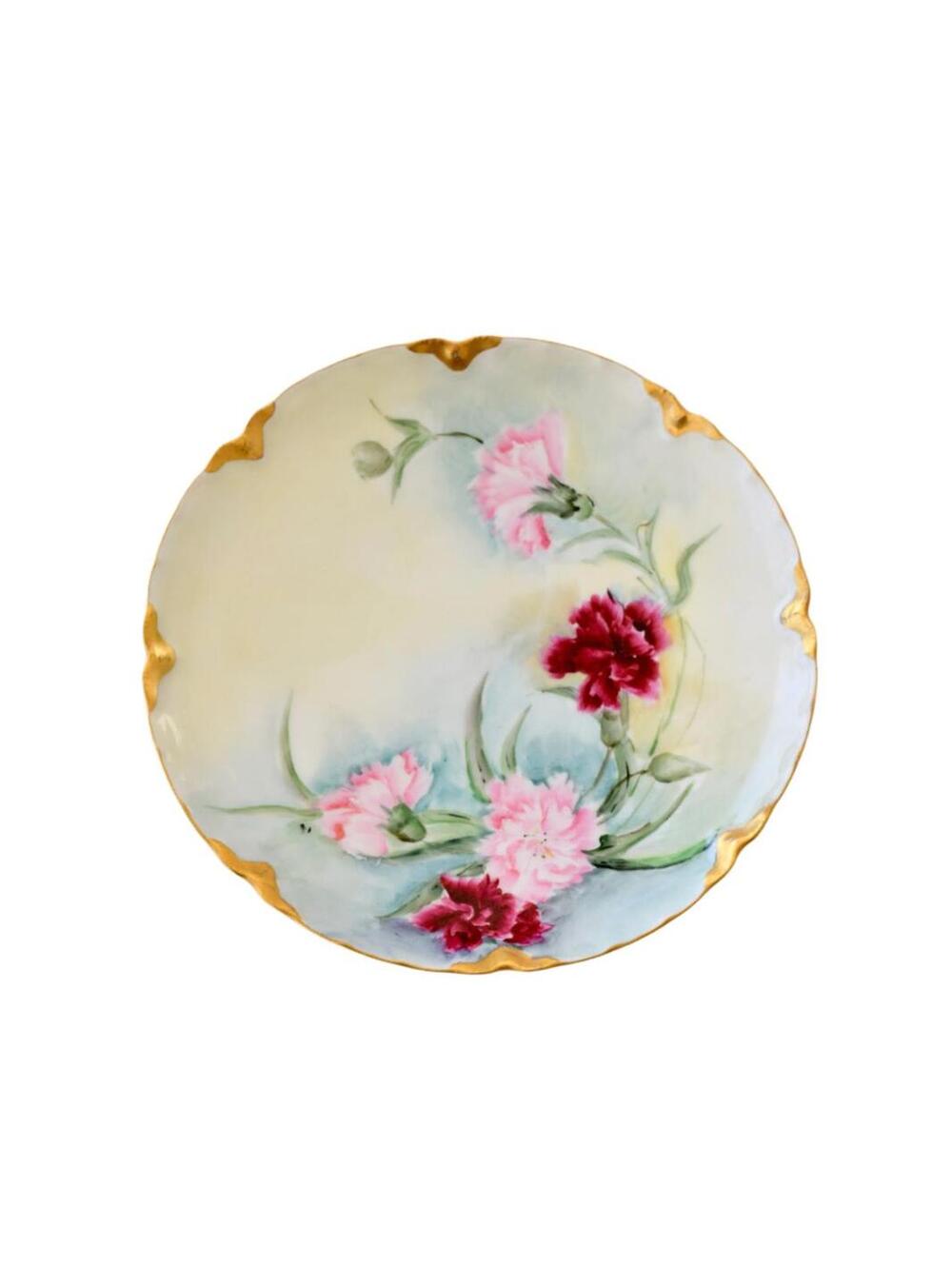 Haviland France Limoges Carnation Plate